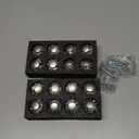 16 Pack Silver Dresser Knobs, 1-3/8 Inch(36mm) Decorative Kitchen Cabinet Knobs, Elegant Crystal Round Cabinet Knobs for Dressers Kitchens Cupboard Drawer Pulls