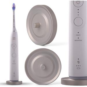 Silver Toothbrush Holder Compatible for Philips Electric Toothbrush & Sonicare, Hygienic Drip Capturing Philips Toothbrush Holder for Bathroom, Aluminum Freestanding Philips Toothbrush Stand