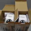 Upgrade Smart Plug in Wall Space Heater,450W Programmable Portable Electric Small Safe Heater, Adjustable Thermostat Timer, Overheat Protection, LED Display (White-Smart) 2 Pack