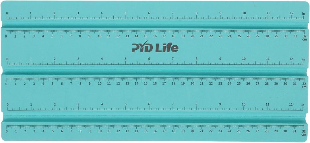 PYD Life Sublimation Pens Straws Wrapping Measuring Tools Sublimation Accessories Mint Green Foam Holding with Inch/CM Scale for 0.3" 0.4" 0.5" Three Diameters