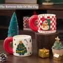 Christmas Coffee Mugs, 22 Oz Ceramic Christmas Mug with Handle,Novelty Festival Gifts Mugs for Women Men Girls Boys (Cup-A)