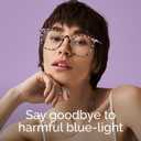 Gaoye Blue Light Blocking Glasses, Retro Round Eyewear Frame Anti Eyestrain Computer Glasses for Women Men (*Leopard)