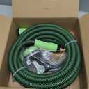 NON-EXPANDABLE Garden Hose 25ft x5/8'', Heavy Duty Flexible Water Hose with 10-Function Sprayer, Lightweight, Leak Proof, Durable Fabric Skin, Pressure Resistant for Yard, Outdoor