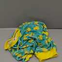 KYEESE Dog Pajamas Velvet Dog Pajamas Small Sized Dogs Soft Dogs Clothes Pet Coat Stretchy Doggie Pjs Pet Costume with Yellow Ducks Pattern Comfy Doggie Jammies Onesie, Medium (Medium (11-15lbs))