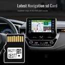 2025 Navigation SD Card Map Update 86271-0E077 for Toyota Highlander, RAV4, Camry, Corolla, Tacoma, Tundra, Prius & More USA & Canada GPS Navigation Micro SD Card Update