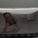 APSMILE Luxurious Feather Down Fibers Comforter Twin Size All Seasons Duvet Insert - Ultra-Soft High Fill-Power Hotel Collection Comforter, 34 Oz Fluffy Medium Warmth, (68"x90", Solid White)