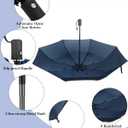 Wesiti 10 Pack Rain Umbrellas Bulk Automatic Open Close Collapsible Umbrella for Men Women