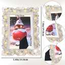 2 x 4 X 6 Inch 1PCS Crystal Picture Frame Resin Handmade Glass Rhinestone Photo Frame With High Definition Glass Display Holder