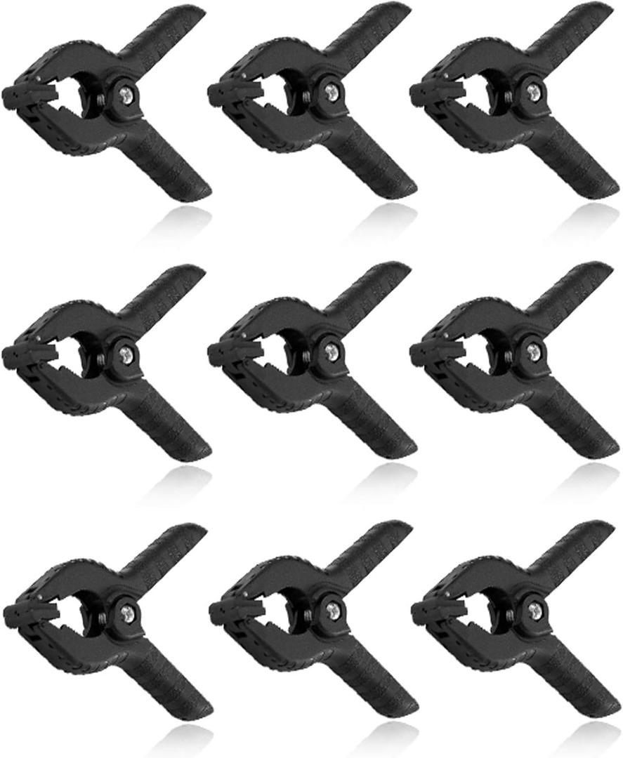 Selens 4.5 inch Heavy Duty Muslin Clamps Clips 9 Pack for Photo Studio Backdrops Backgrounds Woodworking