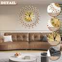 Wall Clock,20inch Decorative Wall Clocks Silent Quality Quartz Battery Operated,Large Wall Clock for Living Room,Kitchen,Home,Bathroom,Bedroom Wall Decor