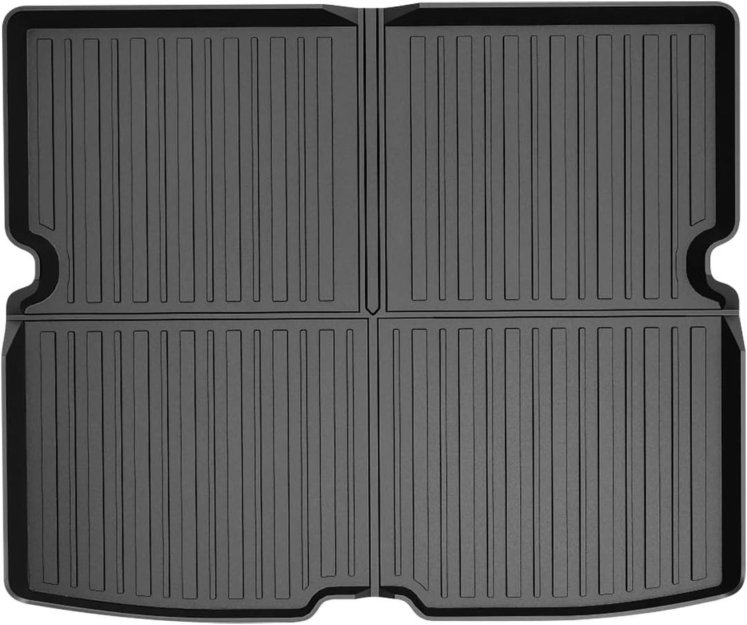 Powerty Cargo Mat Custom Fit for Mitsubishi Outlander 2022-2025 2026 Accessories Cargo Liner Behind 2nd Row Rear Trunk Mat (Not for PHEV or Sport Models)