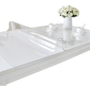 ETECHMART 40 x 72 Inch Clear Table Cover Protector, 1.5mm Thick Custom PVC Table Cover Tablecloth, Plastic Desk Pad Mat, Waterproof Vinyl Table Top Protector for Kitchen, Coffee Table, Writing Desk