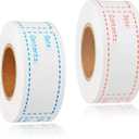 300pcs Removable Freezer Labels, Yoget 1 x 3 Inch Food Labels, Refrigerator Freezer Tape Label Easy Clean Leaves No Residue, 2 Color Label Stickers Roll