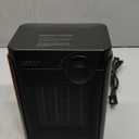 Lerat Electric Space Heater, Small Heater for Indoor Use, 1200W PTC Fast Heating Portable Heater, Overheat & Tip-Over Protection, Heating & Fan Modes for Bedroom, Office, Camping, Black