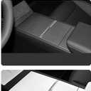 Center Console Wrap Carbon White for Tesla Refresh Model 3 2024-2026 and Model Y Juniper 2025-2026,Console Cover for Tesla Interior Decor Accessories