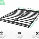 QEROMY 3 Inch Low Profile Box Spring, Sturdy Metal Frame Mattress Foundation, Easy Assembly, Quiet & Noise-Free, Queen Size