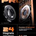 LISEN for MagSafe Car Mount for iPhone 17 Pro Max, Classic Magnetic Phone Holder for Car, Car Phone Holder Mount, Dash Car Accessories Gifts for Women Men, for iPhone 17 Pro Max Air 16 15 14 13 12 (Black)