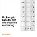 Fiskars Sewing Ruler, 3" x 18" Acrylic Ruler with Gridlines, Sewing and Quilting Supplies, Arts and Craft Supplies, Clear