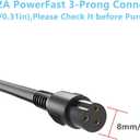 42V 2A Power Adapter PowerFast 3-Prong Inline Connector for 36V Sports Mod,Pocket Mod Lithium Battery,Lithium Battery Power Charger.