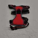 Eagloo Dog Harness Medium Sized Dog, No Pull Service Vest with Reflective Strips and Control Handle, Adjustable and Comfortable for Easy Walking, No Choke Pet Harness with 2 Metal Rings, Red, M