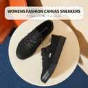 Hash Bubbie Women's Slip on Shoes Canvas Shoes Non Slip Fashion Sneakers for Women Low Top Loafers, US 9.5