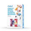 Cirkul 22oz. BPA-Free Plastic Water Bottle Starter Kit with Blue Lid, 3 Flavor Cartridges (1 LifeSip Fruit Punch, 1 FitSip Mixed Berry, 1 GoSip Black Cherry) Zero Calories and No Sugar