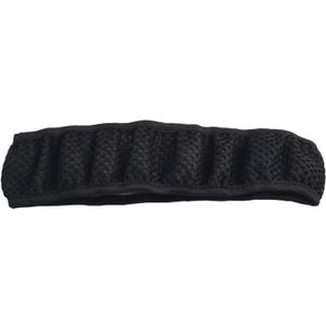 38CM Ice Silk Car Steering Wheel Cover, Anti-Slip Breathable Steering Wheel Protector, For Fit for 15 Inch/38cm Steering Wheels, Cloth Car Interior Accessory(Black)