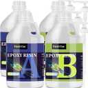Epoxy Resin 4 Gallon - Crystal Clear Epoxy Resin Kit - Self-Leveling, High-Glossy, No Yellowing, No Bubbles Casting Resin Perfect for Crafts, Table Tops, DIY 1:1 Ratio (2 Gallon x 2)