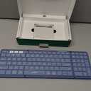 Samsers Foldable Bluetooth Keyboard with Numeric Keypad, Full-Size Wireless Folding PU Leather, Portable Travel for iOS Android Windows Mac OS, Support 3 Device(BT5.1 x 3) Blue