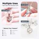 Pet Ashes Memorial Necklace, Dog Fur Ashes Keepsake Necklace, Small Pet Urn Pendant Vial Necklace for Ashes, Cat Fur Memorial Necklace Jewelry, Dog Ash Small Urn Glass Necklace (Big Planet)