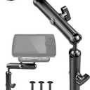 Aluminum Fish Finder Mount with 14In Dual Rod Extended Arm Compatible with Garmin Lowrance Humminbird, Depth Finder Holder Fits for RAM Scotty C Size Marine Electronic Accessories, 1In C Size Ball