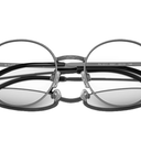 Polo Ralph Lauren Men's PH1217 Round Prescription Eyewear Frames, Semishiny Dark Gunmetal/Demo Lens, 52 mm