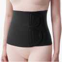 Momcozy Ergowrap Postpartum Belly Band, 3D Abdomen Lifting & Ergonomic Back Support Abdominal Binder, Seamless & Invisible Wrap Shapewear for Postpartum C-Section Recovery, Daily Wear, Exercise M