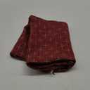 MIULEE Pack of 2 Christmas Decorative Burlap Linen Throw Pillow Covers Modern Farmhouse Pillowcase Rustic Woven Textured Cushion Cover for Sofa Couch Bed 20x20 Inches WineRed