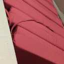 Outdoor Chair Cushions Set of 6, 18.5 x 16 Inch Patio Chair Cushions for Outdoor Furniture, Water Resistant Outdoor Patio Chair Cushions with Non-Slip Ties(Dark Red)