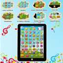 Kids Learning Pad/Tablet Interactive Toddler Toys with 6 Games to Words Numbers Alphabets Music and Multiple Modes,Educational Learning Toys for 2 3 Year Old Kids Boys and Girls(White)