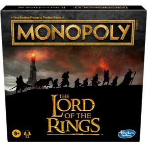 Hasbro Gaming Monopoly: The Lord of The Rings Edition Board Game Inspired by The Movie Trilogy, Play as a Member of The Fellowship, Ages 8 and Up