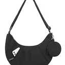 BAGSMART Large Crossbody Bags for Women, Lightweight Shoulder HandBags, Casual Cross body Purse with Adjustable Strap (Black)