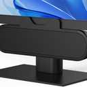 Inwa Computer Speakers for Desktop PC, USB Monitor Speaker Bar with Clip-On, Wired Desk Speakers with HD Stereo Loud Sound, Laptop Speaker Mini Sound Bar, Easily Clamps to Monitor (10W)