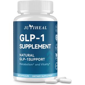 GLP-1 Supplement, GLP1 Support for Women & Men, Support GLP-1 Naturally, GLP 1 Supplement for Immune, Energy, Digestion, Gut & Overall Health GLP1 Levels - 60 Capsules