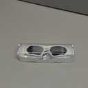 Greatever Sleek Swim Goggles Unisex-Adult, UV400 Protection Swimming Goggles, HD Wide View Goggles, Anti Fog No Leakage (G0-white/ Light Brown+electroplated Silver Lens)