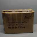 Alupssuc Set of 2 18 Inch Pre-lit Outdoor Christmas Tree with 50 Multi-Color Lights, Timer, Battery Operated Pre-Decorated Frosted Christmas Urn Filler for Pathway &Porch& Yard Decorations, 18 Inch