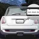 2 x Aluminum Black License Plate Frames with 2 Holes and Screws - Car License Plate See You Space Cowboy - Metal Plate Frame with Screws 6x12.25 inch - Standart Cars USA Stainless Steel Frame for Front