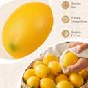 Uniclife 12 Pcs Lemon Decor, Mini Fake Lemons for Decoration