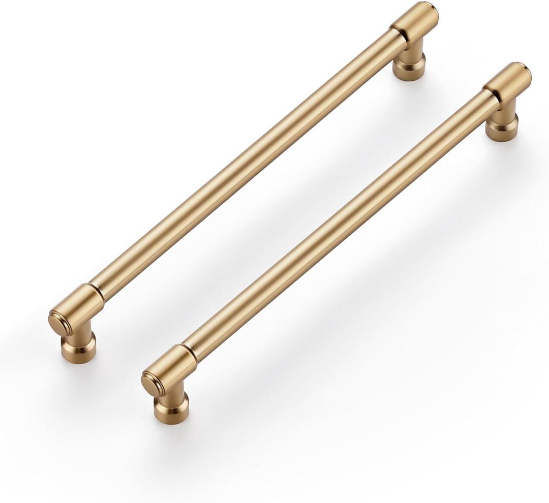 Ravinte 20 Pack 7-1/2 Inch Hole Center Solid Kitchen Cabinet Handles Champagne Bronze Dresser Pulls Cabinet Drawer Pulls for Kitchen Cupboard Hardware