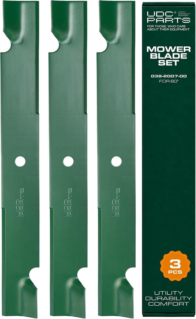 038-2007-00 Bad Boy 60 Inch Mower Blades Replacement, 3 Pack