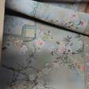 Vintage Chinoiserie Cherry Blossom Mahjong Mat 31.5 x 31.5 in, Cottagecore Botanical Floral Bird Anti Slip and Noise Reduction Game Table Cover for Mahjong Dominoes Card Board Tile Games