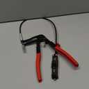 Hose Clamp Tool  Radiator Hose Clamp Pliers Automotive Tool  Corrosion-Resistant Carbon Steel with Ratchet Locking Mechanism  Controlled One-Hand Operation for Tight Engine Cooling System Repairs