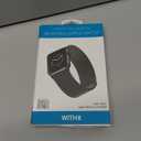 WithIt Stainless Steel Mesh Band for Apple 38/40mm Watch Black Stainless Steel