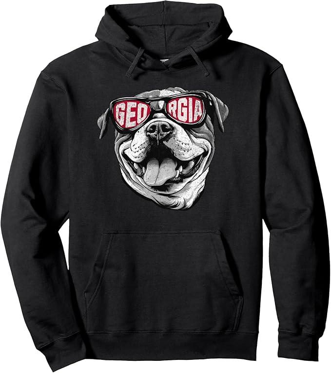 Mens Womens Kids GA Georgia Dog Sport Lovers Pullover Hoodie,XLARGE
